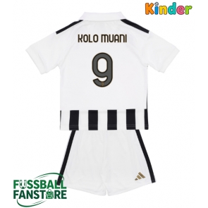 Juventus Randal Kolo Muani #9 Replik Heimtrikot Kinder 2026-27 Kurzarm (+ Kurze Hosen)